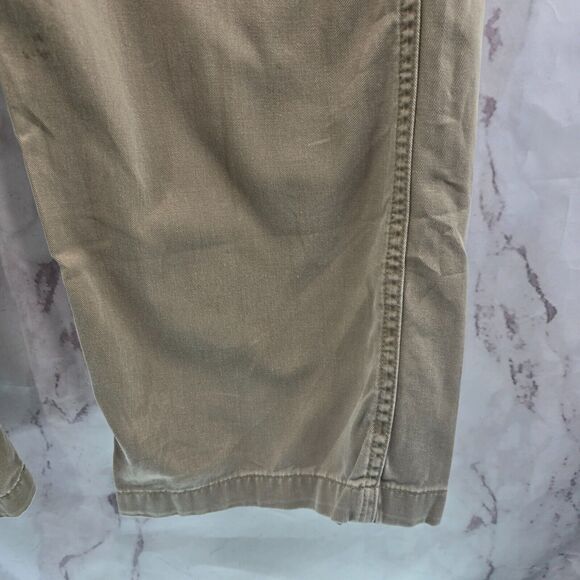 Carhartt Pants Mens 44 X 32 Khaki Tan Canvas Straight Chino Relaxed Fit Brown - Picture 4 of 13